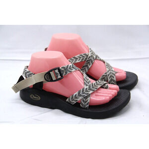 Chaco Z/2 Classic Sandals Women’s Size 8 Black White Trine Bow Toe Loop Hiking